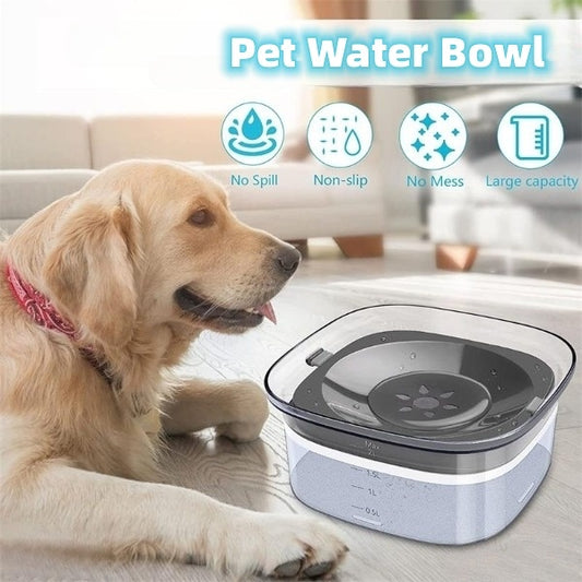 Large Dog Water Bowl Measures The Amount Dog Is Drinking - My Store